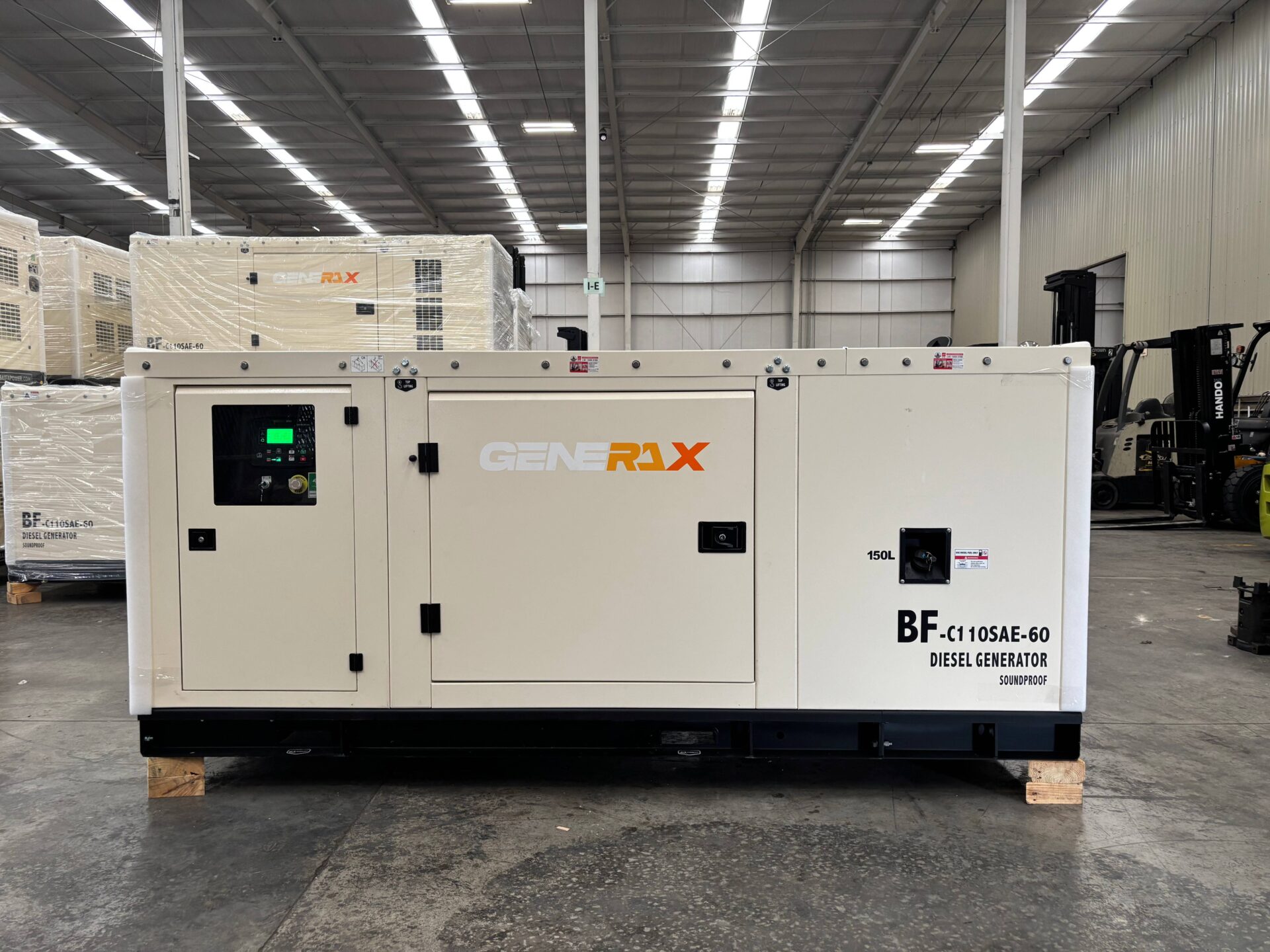 Generador Eléctrico 100 KW Diesel Marca Generax 220 V Con Caseta Nuevo